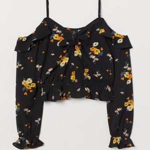 Open shoulder blouse